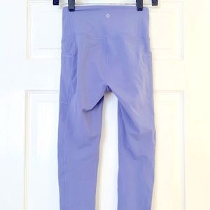 Purple legging. Squat proof with pockets.